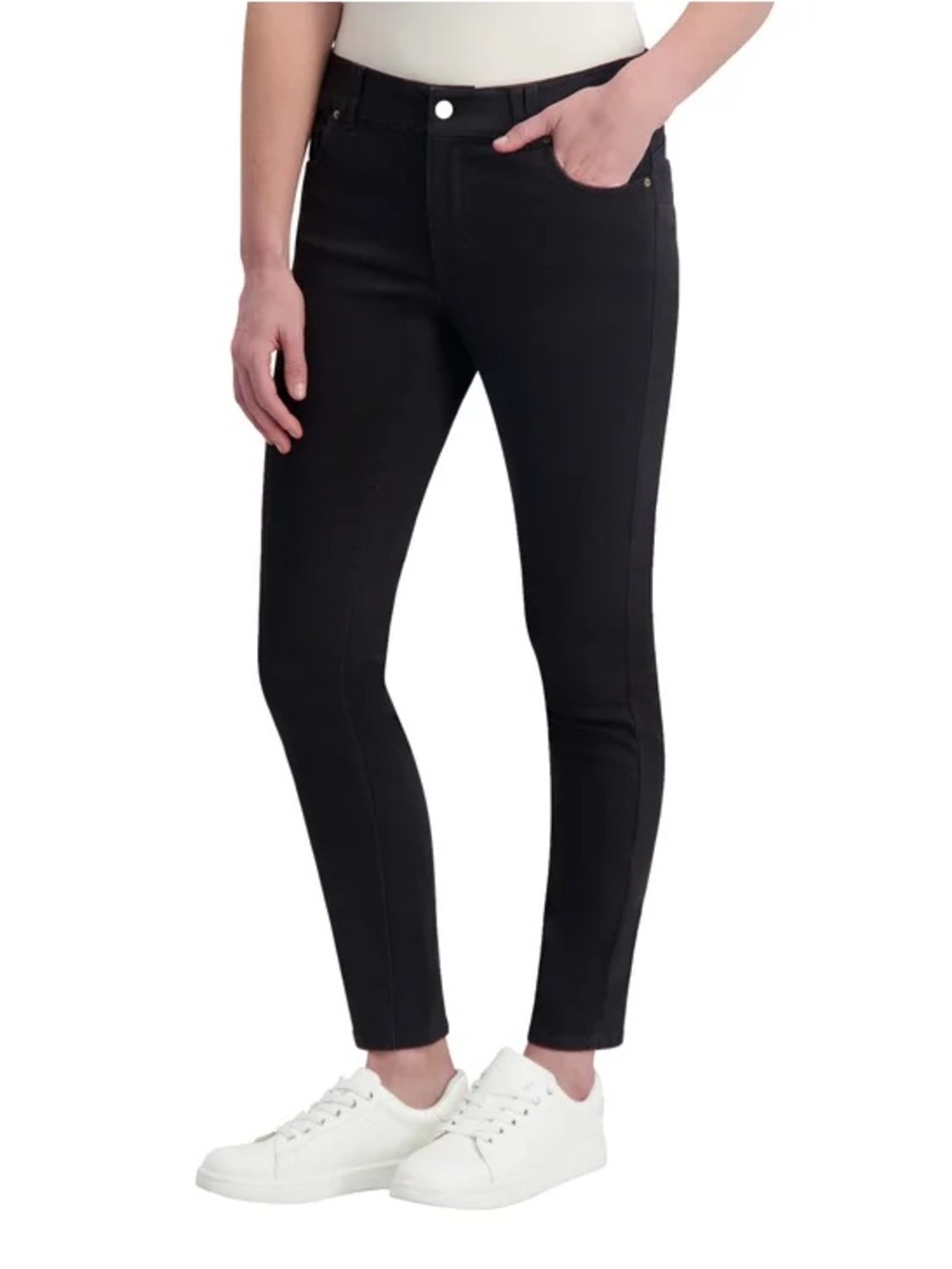 Nautica Jeans Women's Sateen Sculpting Pant, Black, Size: 8 (M) - NWT